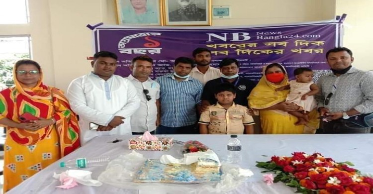লালমনিরহাটে নিউজবাংলা টোয়েন্টিফোর ডটকমের প্রথম প্রতিষ্ঠাবার্ষিকী উদযাপন